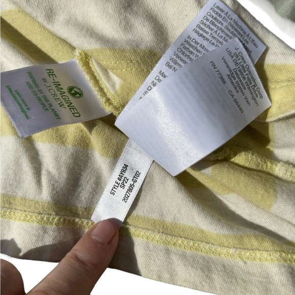 J Crew women’s yellow Striped Long Sleeve Shirt size S‎ - Picture 4 of 8